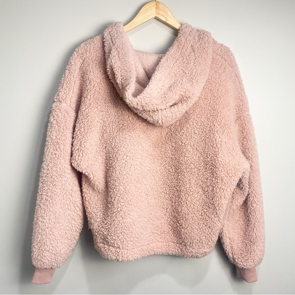 Love Tree Pink Pullover Hooded Sherpa Size Small - Picture 8 of 9